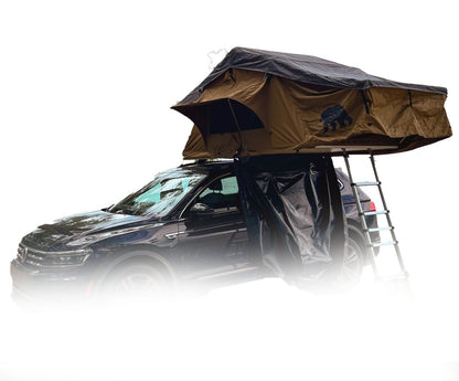 Tente de toit Chic Choc 2 XE – ajustement universel avec entrée protégée de la pluie et vue panoramique à 270° - The Wild Tribe