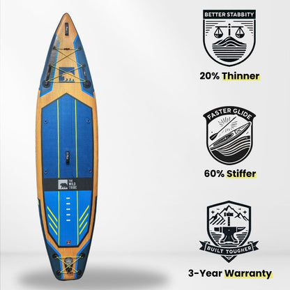 Columbia planche de paddle gonflable 11' (pagaie hybride en carbone + sac à roulettes) - The Wild Tribe