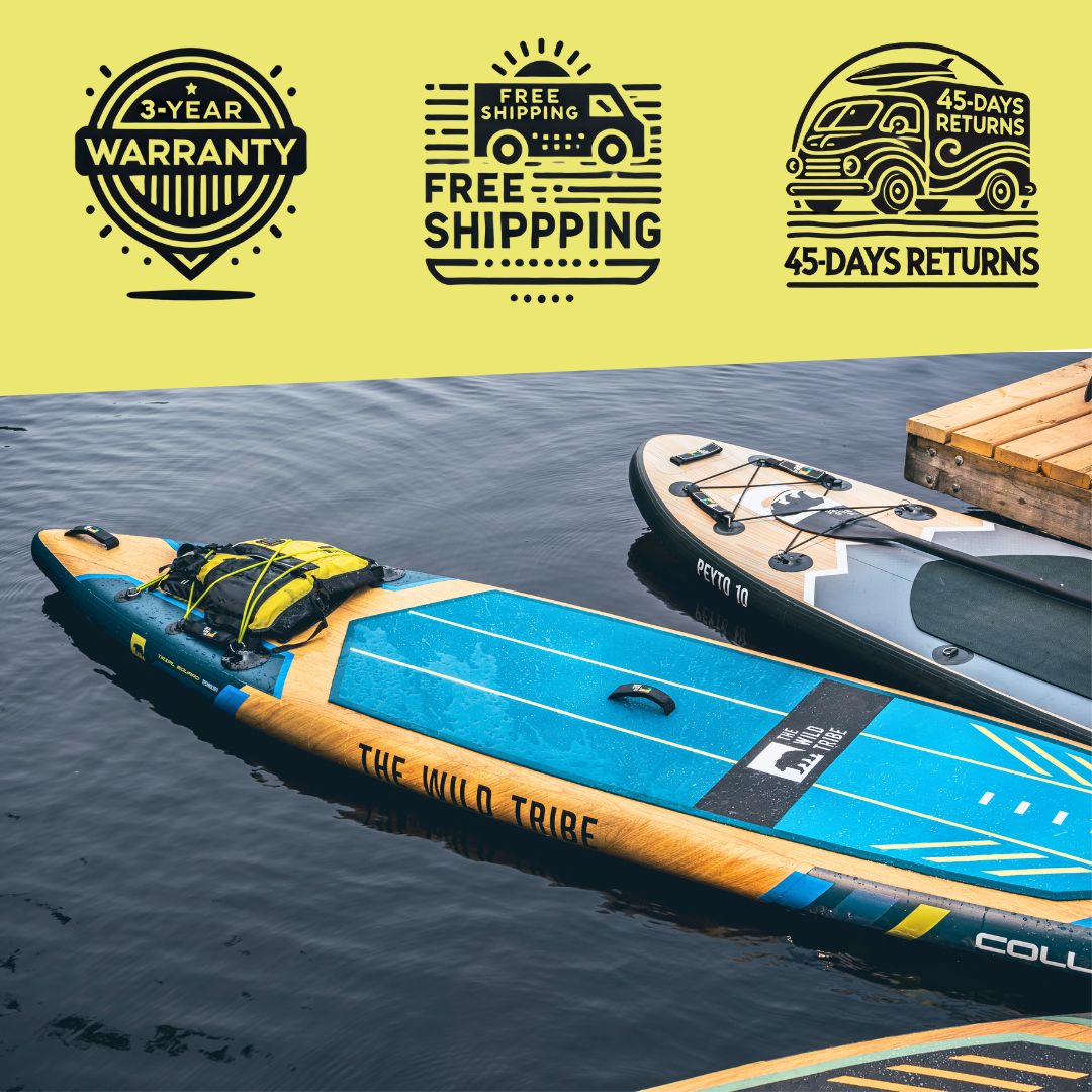 Columbia S 12'6 Blue Inflatable Paddle board (Hybrid Carbon Paddle + Bag with Wheels) - The Wild Tribe