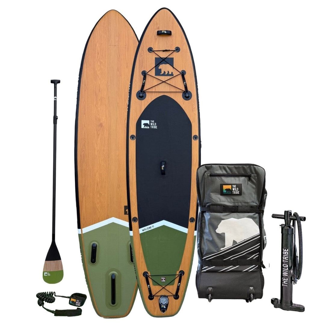 Maligne 11' - Planche de paddle gonflable - pagaie en carbone et 20 PSI - The Wild Tribe