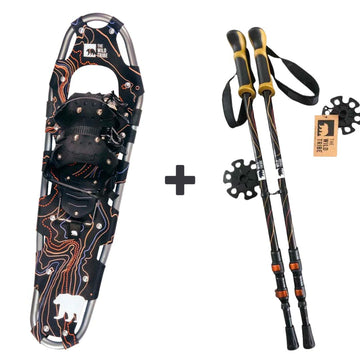 Winter Exploration Kit: Kootenay snowshoe & Ascent trekking poles - The Wild Tribe